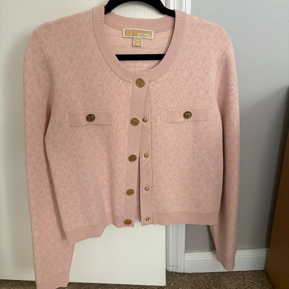 Michael Kors Pink Cardigan